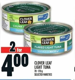 Metro CLOVER LEAF FLAKED LIGHT TUNA offer