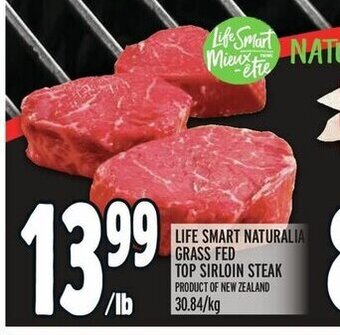 Metro LIFE SMART NATURALIA GRASS FED TOP SIRLOIN STEAK offer