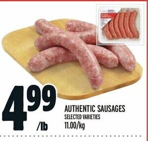 Metro AUTHENTIC SAUSAGES offer