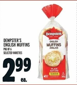 Metro DEMPSTER'S ENGLISH MUFFINS offer