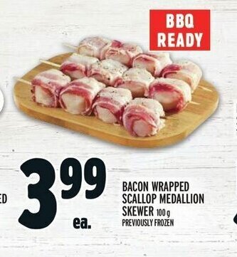 Metro BACON WRAPPED SCALLOP MEDALLION SKEWER offer