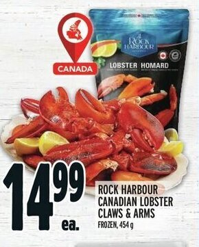Metro ROCK HARBOUR CANADIAN LOBSTER CLAWS & ARMS offer