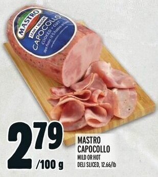 Metro MASTRO CAPOCOLLO offer