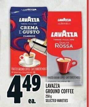 Metro LAVAZZA GROUND COFFEE 250 g offer