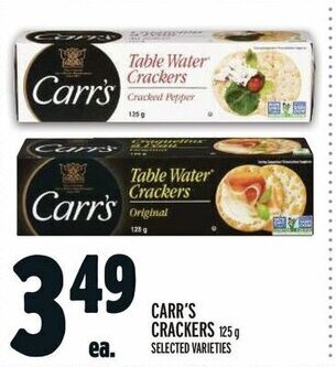 Metro CARR'S CRACKERS 125g offer