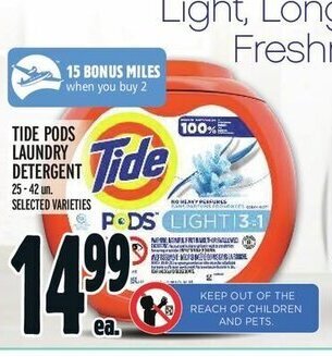 Metro TIDE PODS LAUNDRY DETERGENT offer