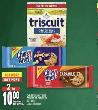 Metro CHRISTIE FAMILY SIZE COOKIES OR CRACKERS offer