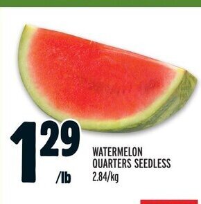 Metro WATERMELON QUARTERS SEEDLESS offer