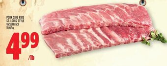 Metro PORK SIDE RIBS ST. LOUIS STYLE offer