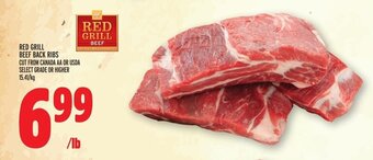 Metro RED GRILL BEEF BACK RIBS offer