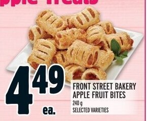 Metro FRONT STREET BAKERY APPLE FRUIT BITES offer