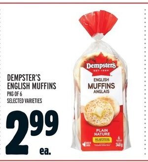Metro DEMPSTER'S ENGLISH MUFFINS offer