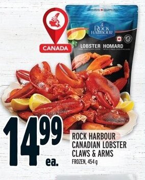 Metro ROCK HARBOUR CANADIAN LOBSTER CLAWS & ARMS offer