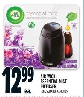 Metro AIR WICK ESSENTIAL MIST DIFFUSER offer