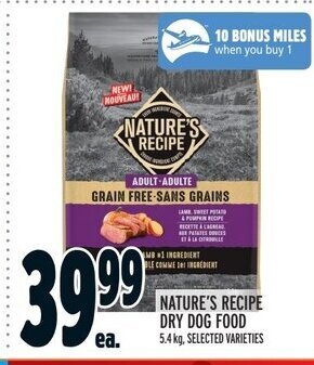 Metro NATURE'S RECIPE DRY DOG FOOD offer