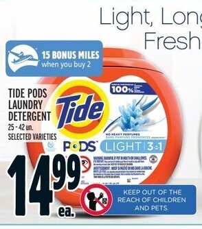 Metro TIDE PODS LAUNDRY DETERGENT offer