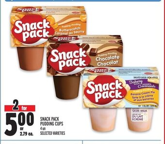 Metro SNACK PACK PUDDING CUPS offer
