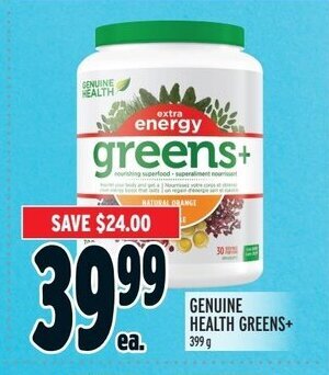 Metro GENUINE HEALTH GREENS offer