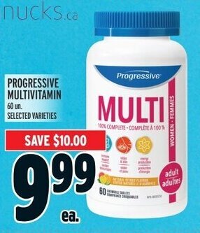 Metro PROGRESSIVE MULTIVITAMIN offer