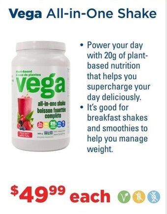 Metro Vega All-in-One Shake offer