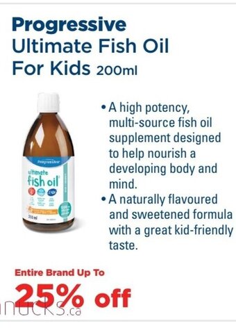 Metro Progressive Ultimate Fish Oil For Kids 200ml offer