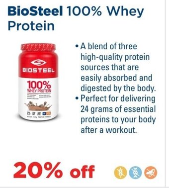 Metro BioSteel 100% Whey Protein offer