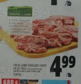 Metro FRESH LAMB SHOULDER CHOPS offer