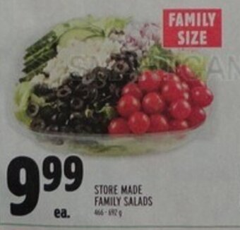 Metro STORE MADE FAMILY SALADS offer