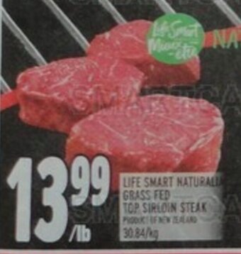 Metro LIFE SMART NATURALIA GRASS FED TOP SIRLOIN STEAK offer