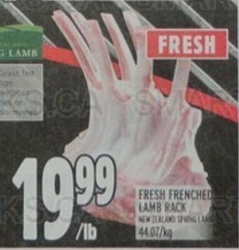 Metro FRESH FRENCHED LAMB RACK offer