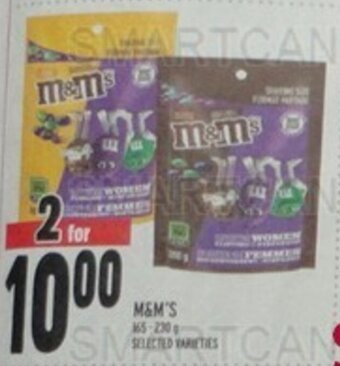 Metro M&M'S offer
