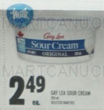 Metro GAY LEA SOUR CREAM offer