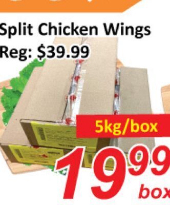 Seasons Foodmart Split chicken wings offer