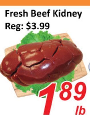 Seasons Foodmart Fresh beef kidney offer