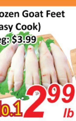 Seasons Foodmart Frozen goat feet easy cook offer