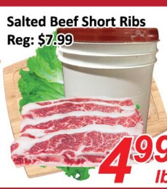 Seasons Foodmart Salted beef short ribs offer