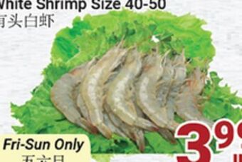 Oceans Fresh Food Market White shrimp offer