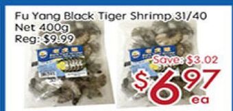 Sunny Food Mart Fu yang black tiger shrimp 31/40 net offer