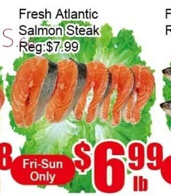 New Pacific Supermarket Fresh Atlantic Salmon Steak offer