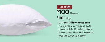 Sleep Country 2-pack pillow protector offer