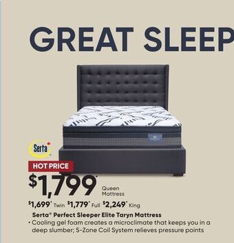 Sleep Country Serta® perfect sleeper elite taryn mattress offer