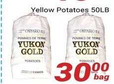 Nations Fresh Foods Yellow Potatoes 50LB offer