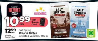 Thrifty Foods Salt Spring Organic Coffee, 400 g offer