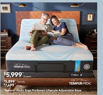 Sleep Country Tempur-pedic ergo prosmart lifestyle adjustable base offer