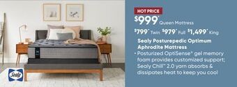 Sleep Country Sealy posturepedic optimum aphrodite mattress offer
