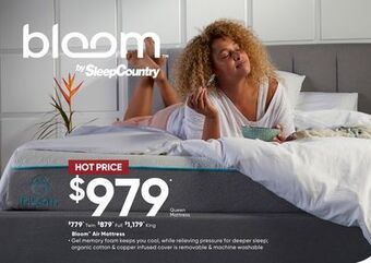 Sleep Country Bloom air mattress offer
