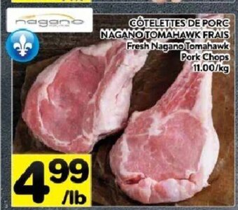 Supermarché PA Fresh Nagano Tomahawk Pork Chops offer
