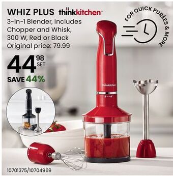 Stokes Whiz plus 3-in-1 blender offer