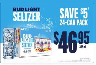 The Beer Store Bud light seltzer 24-can pack offer