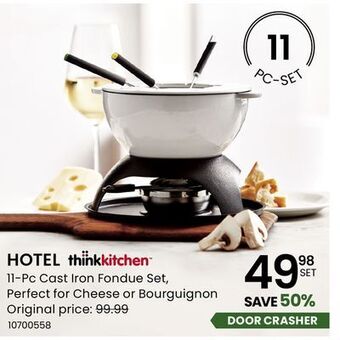 Stokes Hotel 11-pc cast iron fondue set offer